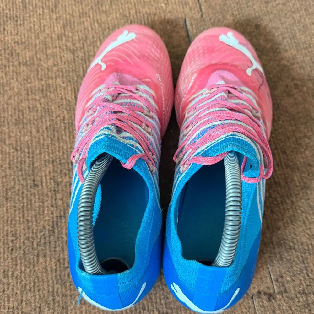 Puma Future Z 1.4 FG/AG Soccer Cleats Pink Blue 107088-01 Mens 7 fast hubba buba